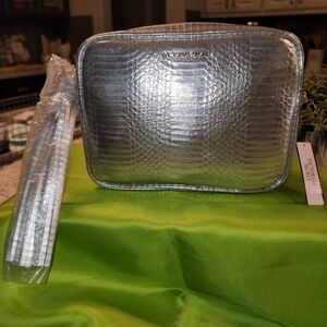 Victoria's Secret Shimmering Silver Bag Duo